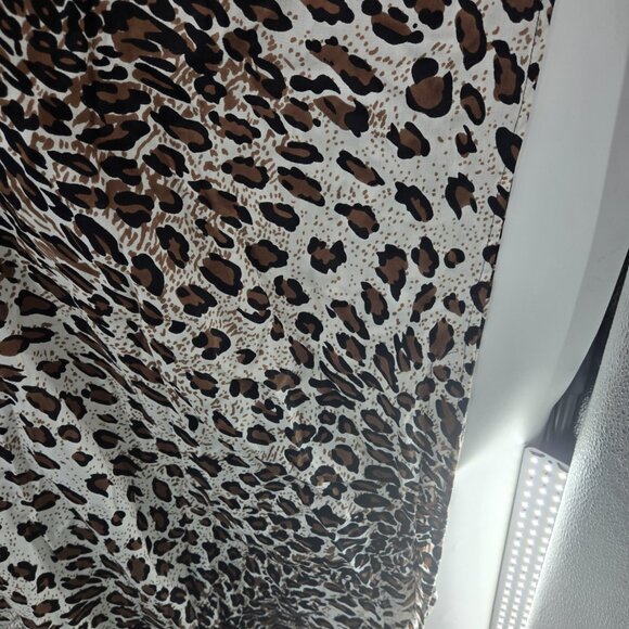 Style in Fashion Animal Print 100% Rayon Tassels Made in India Tunic Top 2x - Picture 10 of 11